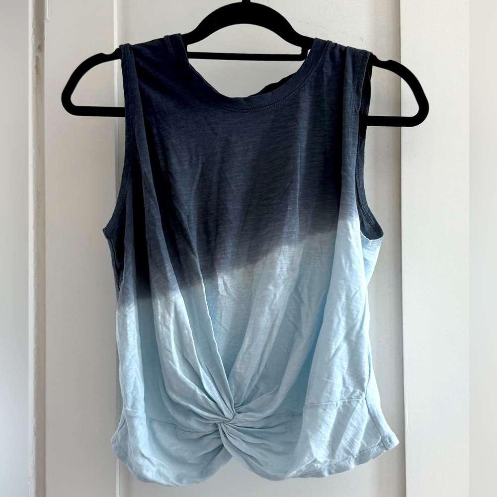 Zella | Dip-Dye Twist-Front Athletic Tank